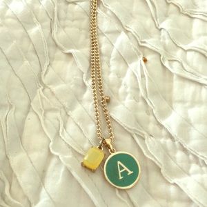 Green A necklace
